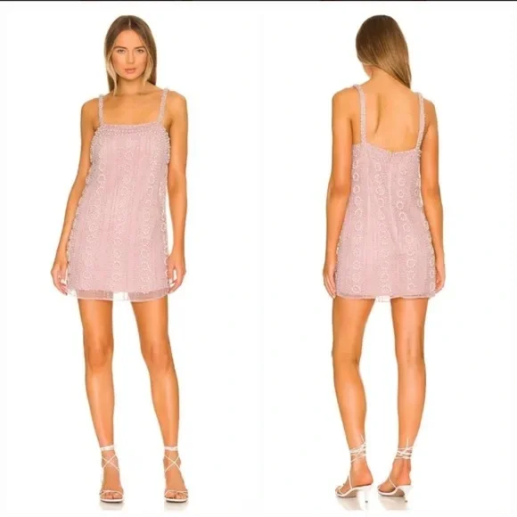 LPA Lelia Mini Dress in Bubble Pink - Picture 4 of 15